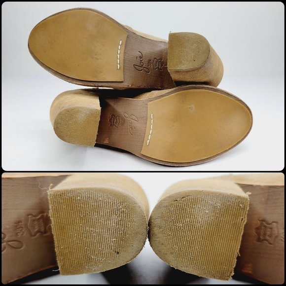 Joie Loren Fringe Suede Tan Ankle Boots - Picture 10 of 11